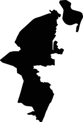 Central 1 Mahe Seychelles silhouette map