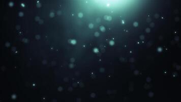 Emerald Cinematic Background Animation With Particles Loop video