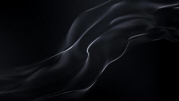 Premium Elegant Luxury Motion Background Loop. Visual representation of a dark, flowing fabric against a black background. The fabric's undulating waves and subtle sheen create a sense of movement. video
