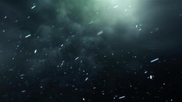 Green Cinematic Background Animation With Particles Loop video