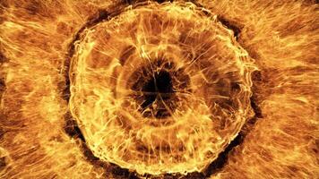 Fire Particle Shockwave Explosion With Alpha Channel Transparent Background Overlay video