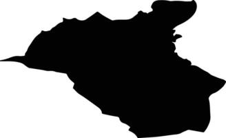 Chandmani Mongolia silhouette map vector