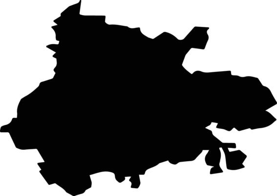 Chamzinsky District Russia silhouette map
