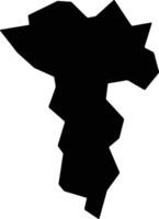 Charanchi Nigeria silhouette map vector