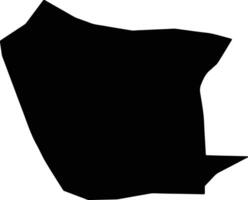 Chbar Ampov Cambodia silhouette map vector