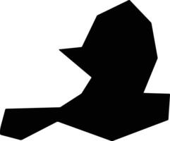 Chengdexian China silhouette map vector