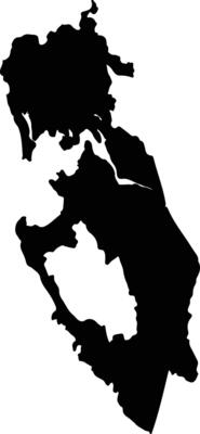 Chepigana Panama silhouette map