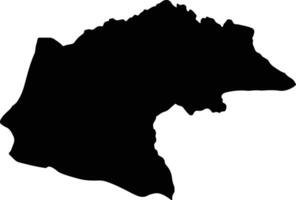 Chhaeb Cambodia silhouette map vector