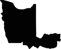 Chhuk Cambodia silhouette map vector