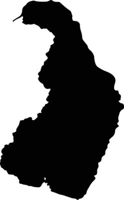 Chiang Khong Thailand silhouette map