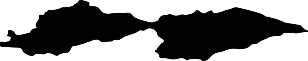 CHIHERU DE JOS Romania silhouette map vector
