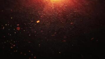 Embers Cinematic Background Animation With Particles Loop video