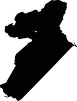 Chiredzi Zimbabwe silhouette map vector