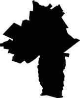 Chirumhanzu Zimbabwe silhouette map vector