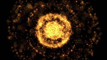 Particle Shockwave Explosion Isolated video