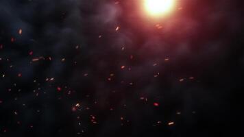 Cinematic Background Animation With Particles For Title, Logo Loop video