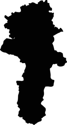 Coimbatore India silhouette map