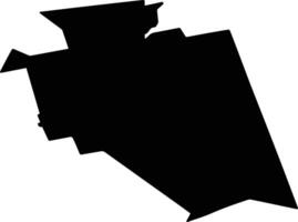 COMLOSU MARE Romania silhouette map vector