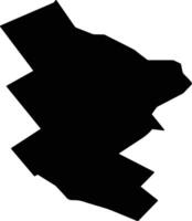 Comuna 13 Argentina silhouette map vector
