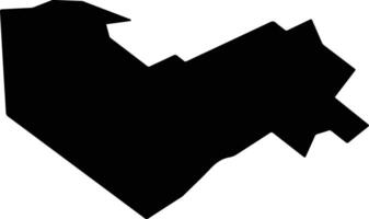 Comuna 9 Argentina silhouette map vector