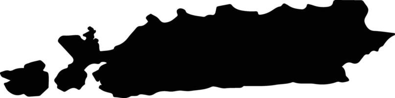 CONAMARA SOUTH LEA 5 Ireland silhouette map vector