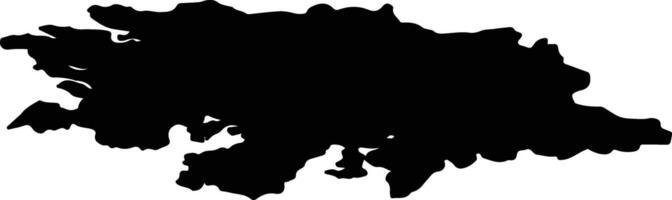 CONAMARA NORTH LEA 4 Ireland silhouette map vector