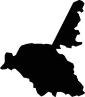 Content Gap Jamaica silhouette map vector