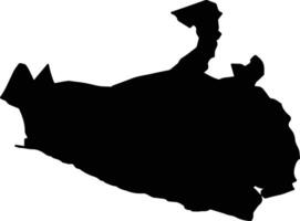 Copala Mexico silhouette map vector
