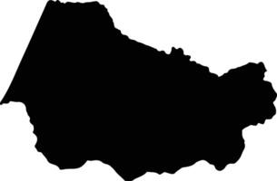Corinto Colombia silhouette map vector