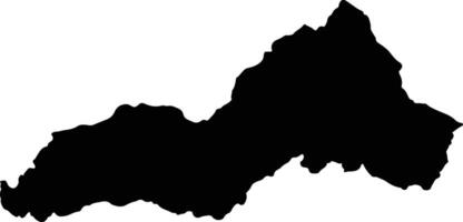 Cotacachi Ecuador silhouette map vector