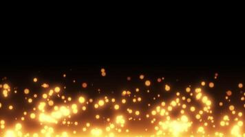 Golden Particle Background Flow Sparks Loop video
