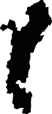 Cuetzala del Progreso Mexico silhouette map