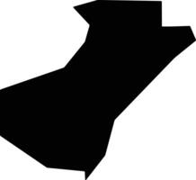 Cuisnahuat El Salvador silhouette map vector
