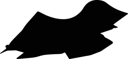 Culemborg Netherlands silhouette map vector