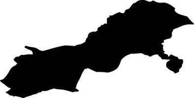 CURATELE Romania silhouette map vector