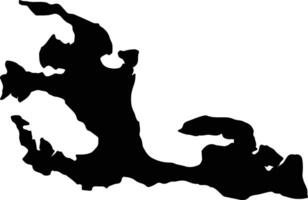 Dahlak Eritrea silhouette map vector