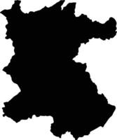 Dak Glong Vietnam silhouette map vector