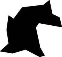 Dakoro Niger silhouette map vector