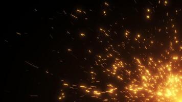 Sparks Background Flow Embers Loop video