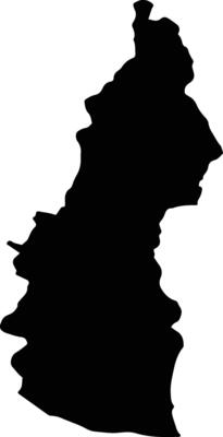 DANCIULESTI Romania silhouette map