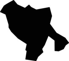 Dange Shuni Nigeria silhouette map vector