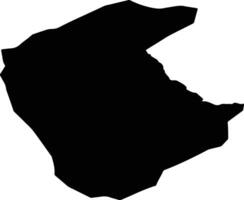 Dashbalbar Mongolia silhouette map vector
