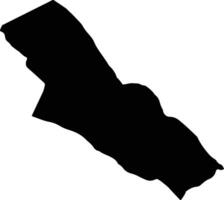 Dasht e Azadegan Iran silhouette map vector
