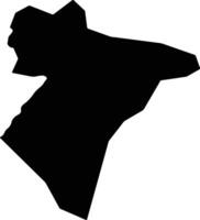 Dashti Qala Afghanistan silhouette map vector