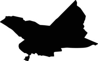 Daugavpils Latvia silhouette map vector