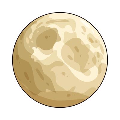 illustration of space venus planet