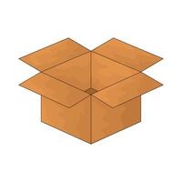 logístico abierto cartulina vector