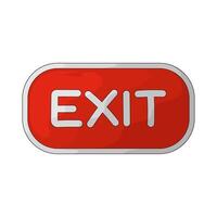 illustration of Webinar exit button vector
