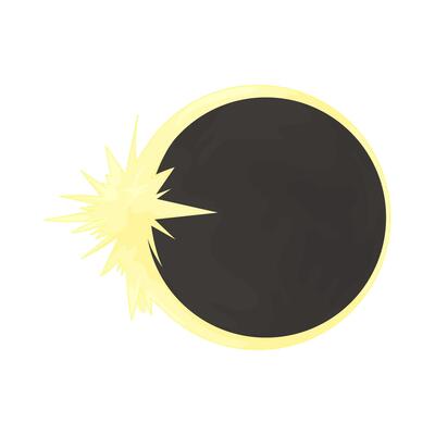 solar eclipse with light