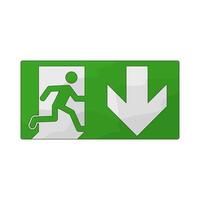 exit sign illustrations vector